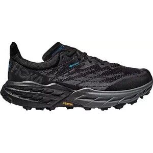 Hoka One Speedgoat 5 GTX Gore-Tex Black Hiking Trail Shoes Men's Size 10.5D New